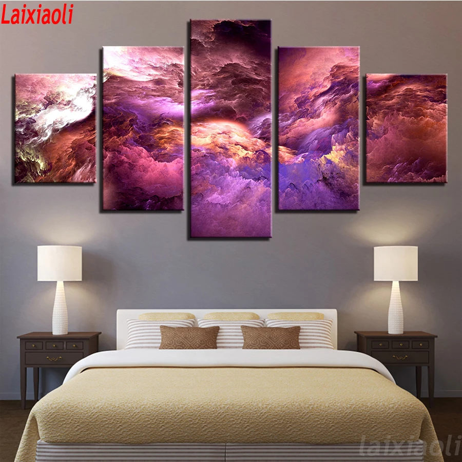 5 Panel Abstract Wall Art diamond embroidery Abstract Colorful Cloud Painting for Modern Home Decoration 5d cross stitch mosaic
5 Panel Abstract Wall Art diamond embroidery Abstract Colorful Cloud Painting for Modern Home Decoration 5d cross stitch mosaic