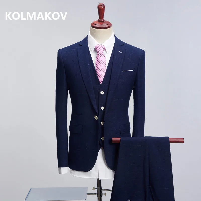 KOLMAKOV 2019 Luxury New Arrival Autumn Formal Mens Suits Wedding Groom Costume Homme Slim Fit Suit (Jacket+Vest+Pants)
KOLMAKOV 2019 Luxury New Arrival Autumn Formal Mens Suits Wedding Groom Costume Homme Slim Fit Suit (Jacket+Vest+Pants)