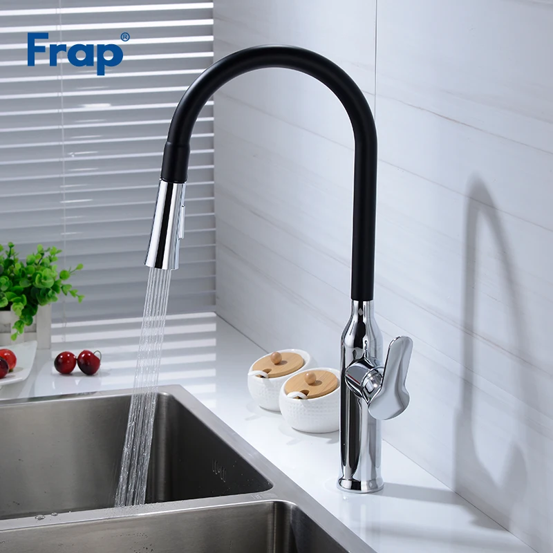 Frap Contemporary Brass Kitchen Faucets Black Pull Out Kitchen Tap Single Hole Handle Swivel 360 Degree Water Mixer Crane Y40069
Frap Contemporary Brass Kitchen Faucets Black Pull Out Kitchen Tap Single Hole Handle Swivel 360 Degree Water Mixer Crane Y40069