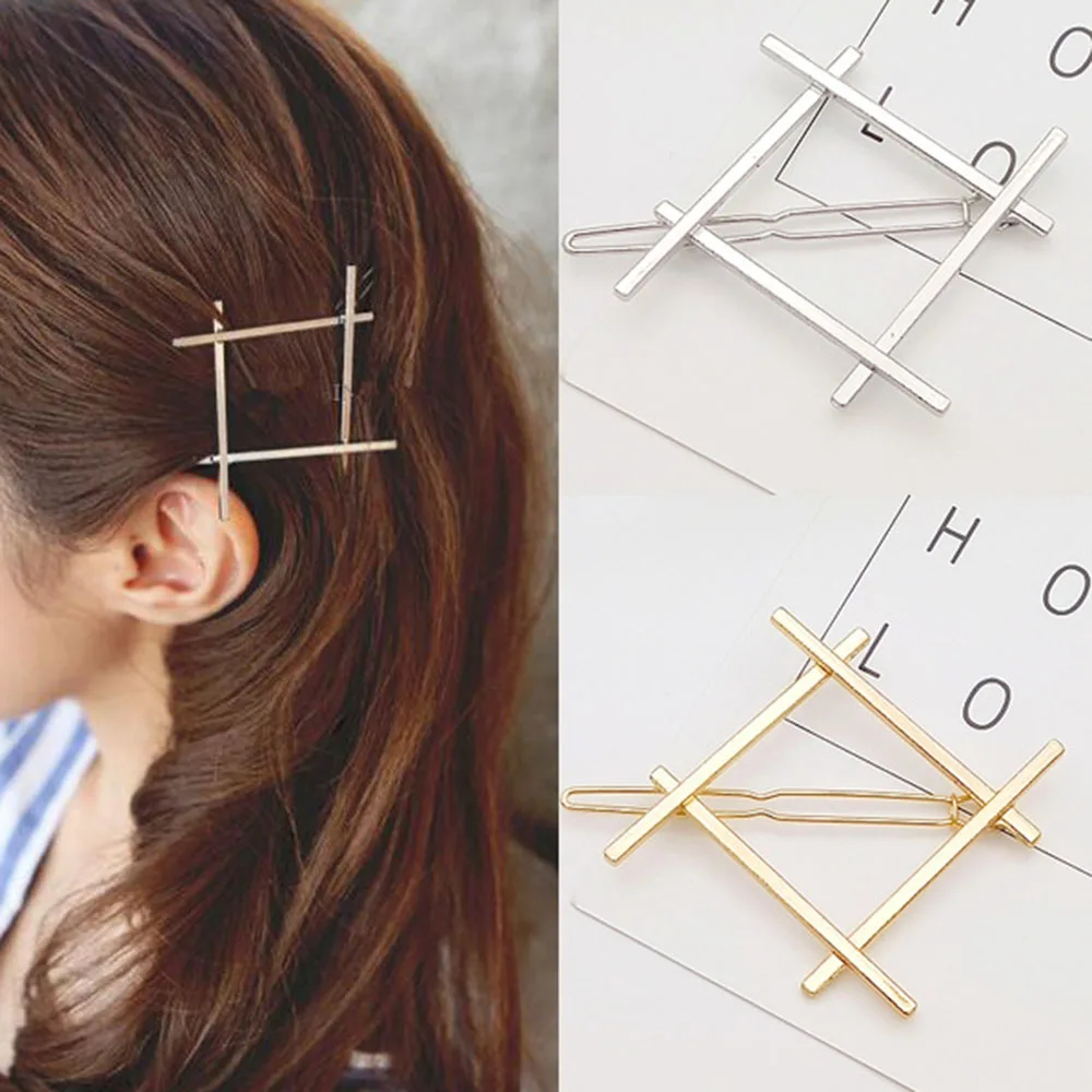 1 PC Geometry Hairpins Women Girls Hairclips Delicate Metal Hair Pin Barrette Hair clip Hairgrip Jewelry Hair Accessories Drop
1 PC Geometry Hairpins Women Girls Hairclips Delicate Metal Hair Pin Barrette Hair clip Hairgrip Jewelry Hair Accessories Drop