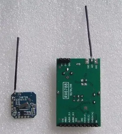 1 шт./лот TX6729 RX6788 моно передача видео небольшого объема передатчик и приемник TX6729 с RX6788
