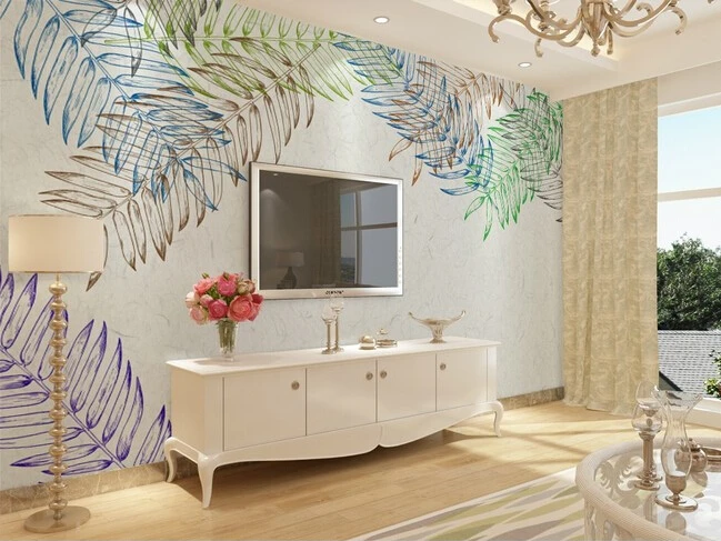 Custom retro wallpaper, color leaf paintings for the living room bedroom TV background wall waterproof papel de parede
Custom retro wallpaper, color leaf paintings for the living room bedroom TV background wall waterproof papel de parede