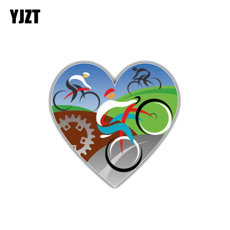 YJZT 12.7CM*12.3CM Funny Love Cycling Heart PVC Window Decoration Car Sticker 11-00195
YJZT 12.7CM*12.3CM Funny Love Cycling Heart PVC Window Decoration Car Sticker 11-00195