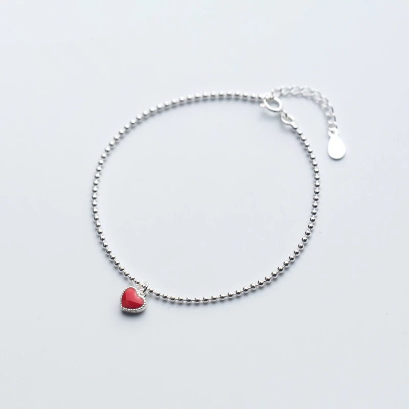 Daisies Real 925 Sterling Silver Cute Red Enamel Heart Bracelet For Women Girls Wedding Party Fashion Jewelry
Daisies Real 925 Sterling Silver Cute Red Enamel Heart Bracelet For Women Girls Wedding Party Fashion Jewelry