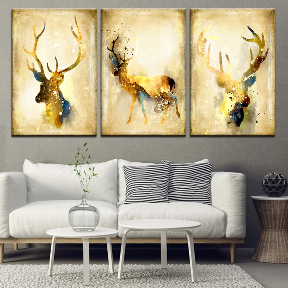 Wall Art Pictures For Living Room Home Decor Watercolor Elk Canvas Painting Nordic Style Animals Deer Bedroom decor Print Poster
Wall Art Pictures For Living Room Home Decor Watercolor Elk Canvas Painting Nordic Style Animals Deer Bedroom decor Print Poster