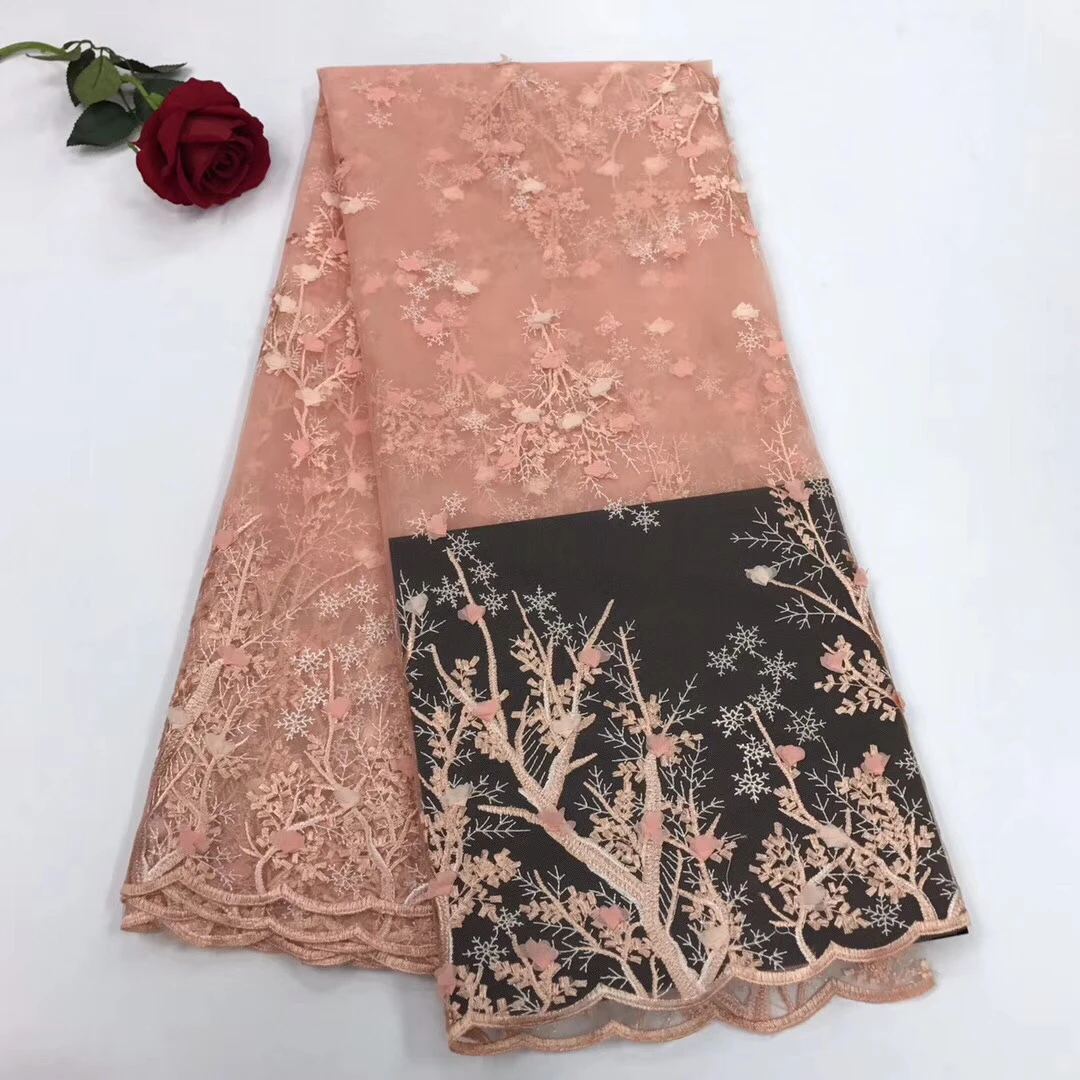 2018 New African Lace Fabric Baby Pink High Quality 3D Flower French Net Wedding Nigeria Embroidered Party Dress 3D lace KJ2356
2018 New African Lace Fabric Baby Pink High Quality 3D Flower French Net Wedding Nigeria Embroidered Party Dress 3D lace KJ2356
