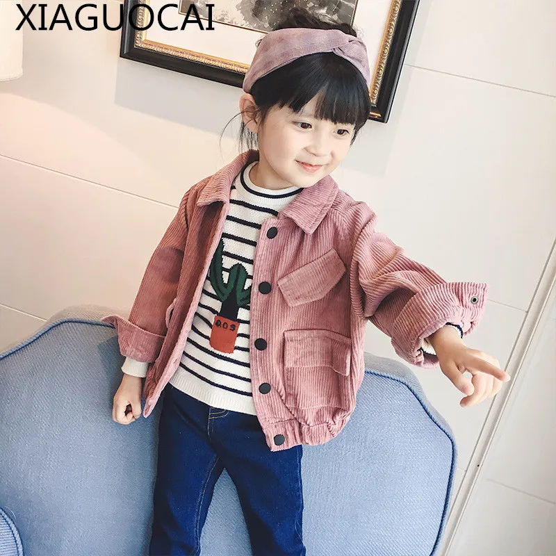 XiaGuoCai Autumn spring 2018 new boy Girl Jacket coat 100% cotton Solid color turn-down collar Button children coat l130 35
XiaGuoCai Autumn spring 2018 new boy Girl Jacket coat 100% cotton Solid color turn-down collar Button children coat l130 35