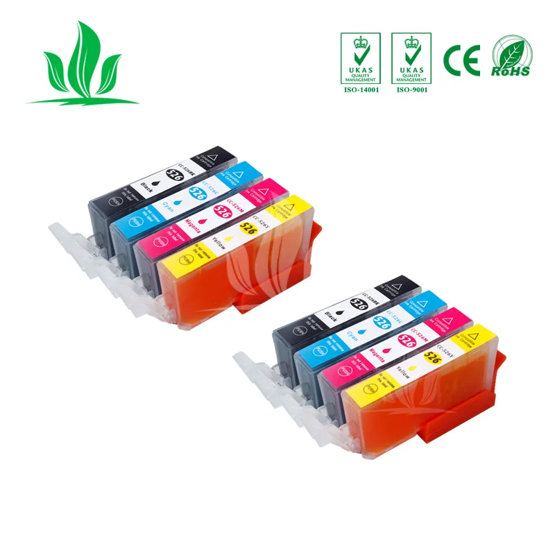 525XL 8 шт. PBKCMY Совместимость полный чернильный картридж для canon PGI525 PIXMA MG6150 MG6250 MG8150