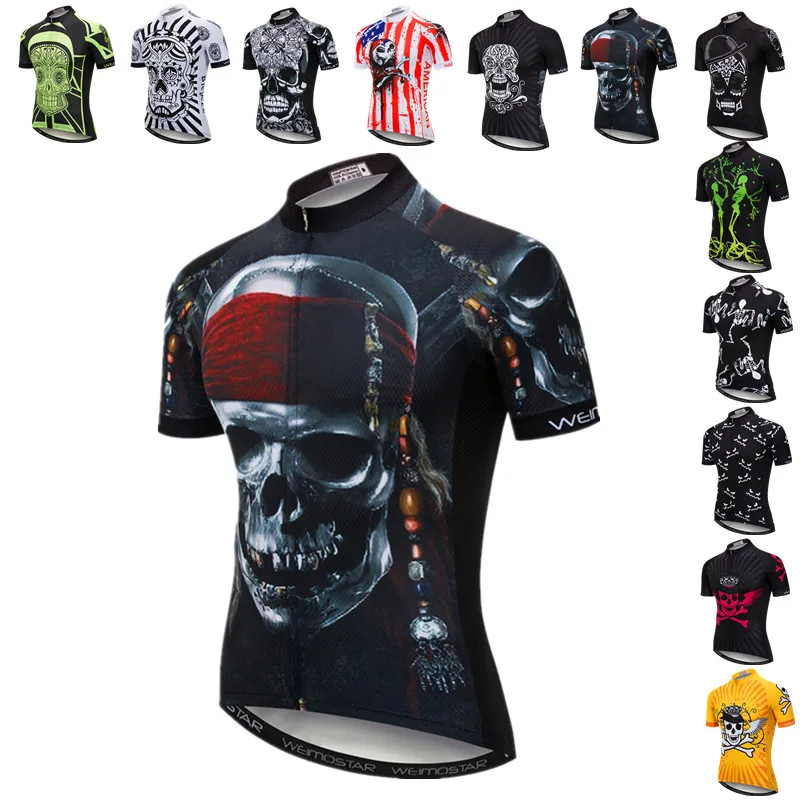 Weimostar Pirate Skull Cycling Jersey Men Summer Pro Team MTB Bike Jersey Top Quick Dry Bicycle Shirt Polyester Cycling Clothing
Weimostar Pirate Skull Cycling Jersey Men Summer Pro Team MTB Bike Jersey Top Quick Dry Bicycle Shirt Polyester Cycling Clothing