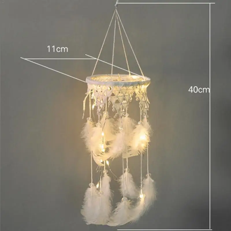 Lace Lantern Dreamcatcher Hanging Ornament Hand-woven Feather Wind Chimes Dreamcatche Pendant Gifts For Girls Friends 1PC J2
Lace Lantern Dreamcatcher Hanging Ornament Hand-woven Feather Wind Chimes Dreamcatche Pendant Gifts For Girls Friends 1PC J2