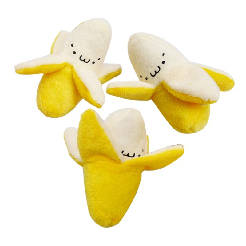 2019 Super Cute 6CM Little Yellow Banana Plush Stuffed TOY small String Keychain plush doll | Игрушки и хобби