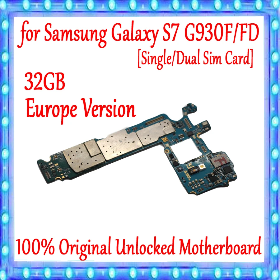 100% оригинальная разблокированная материнская плата, Замена для Samsung Galaxy S7 G930F G935F G935FD 32 ГБ, европейская версия, логическая плата
100% оригинальная разблокированная материнская плата, Замена для Samsung Galaxy S7 G930F G935F G935FD 32 ГБ, европейская версия, логическая плата