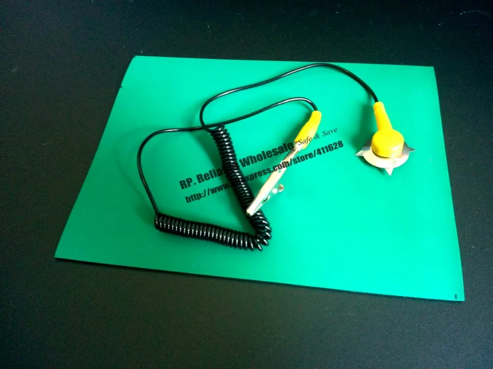 Mixed ESD Protect Ground Anti Static Discharge Cord Cable + Green ESD Mat for Electronic Assemble Cell Phone PC Tablet
Mixed ESD Protect Ground Anti Static Discharge Cord Cable + Green ESD Mat for Electronic Assemble Cell Phone PC Tablet