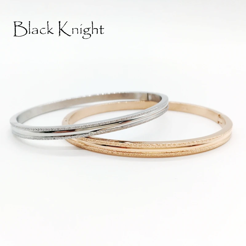 Black Knight New womens elegant Sandy emery stainless steel bangle fashion jewelry silver color lady bangle bracelet BLKN0684
Black Knight New womens elegant Sandy emery stainless steel bangle fashion jewelry silver color lady bangle bracelet BLKN0684