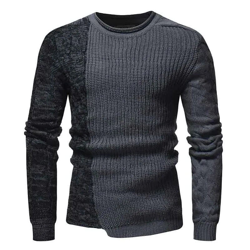 Autumn Winter New Men Sweater Fashion O-Neck Patchwork Cotton Pullover Sweater Men Slim Fit Long Sleeve Knitted Mens Sweaters
Autumn Winter New Men Sweater Fashion O-Neck Patchwork Cotton Pullover Sweater Men Slim Fit Long Sleeve Knitted Mens Sweaters