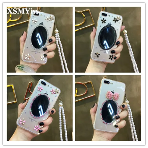 Luxury Bling Diamond Crystal Flower Make up Mirror Clear Phone Case Cover For Iphone 11 12 13 Pro Max X XS MAX XR 6 6S 7 8 PLUS
Luxury Bling Diamond Crystal Flower Make up Mirror Clear Phone Case Cover For Iphone 11 12 13 Pro Max X XS MAX XR 6 6S 7 8 PLUS