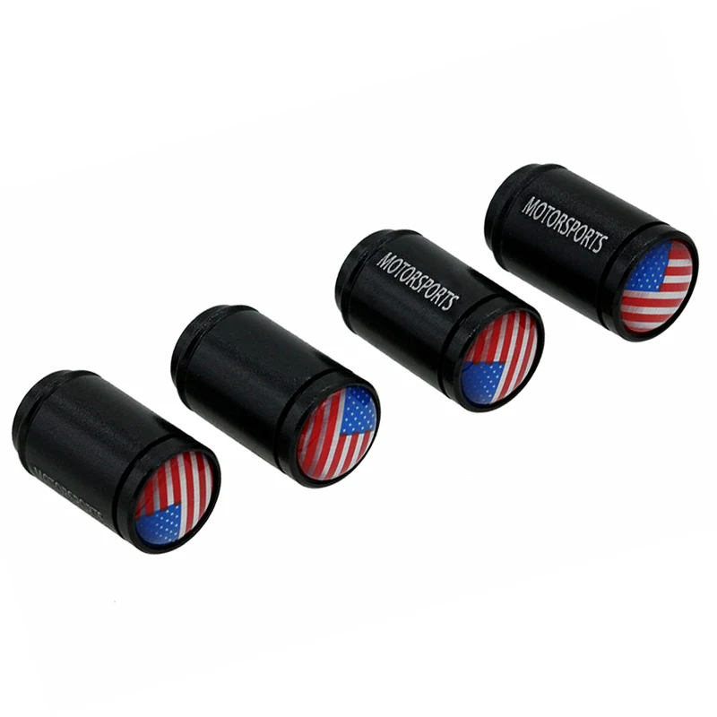 HAUSNN 4Pcs/Set Flag of USA/US Black Aluminum Alloy Polish Car Wheel Tire Valve Caps For Ford Chevrolet GMC Cadillac Dodge
HAUSNN 4Pcs/Set Flag of USA/US Black Aluminum Alloy Polish Car Wheel Tire Valve Caps For Ford Chevrolet GMC Cadillac Dodge