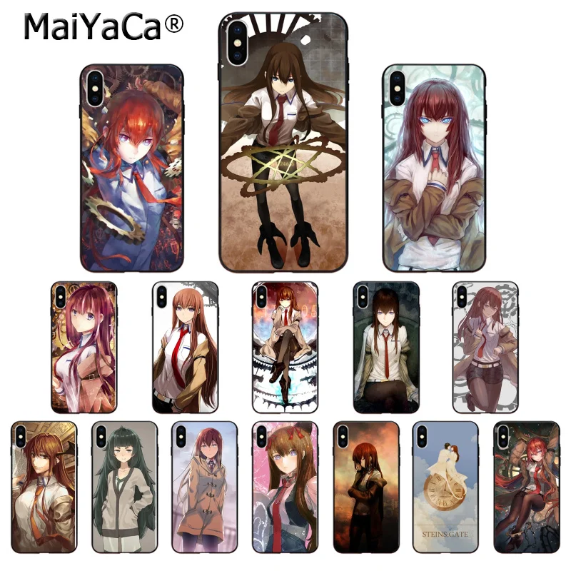 Мягкий высококачественный чехол для телефона MaiYaCa Steins Gate Makise Kurisu из ТПУ Apple iPhone 8 7 6