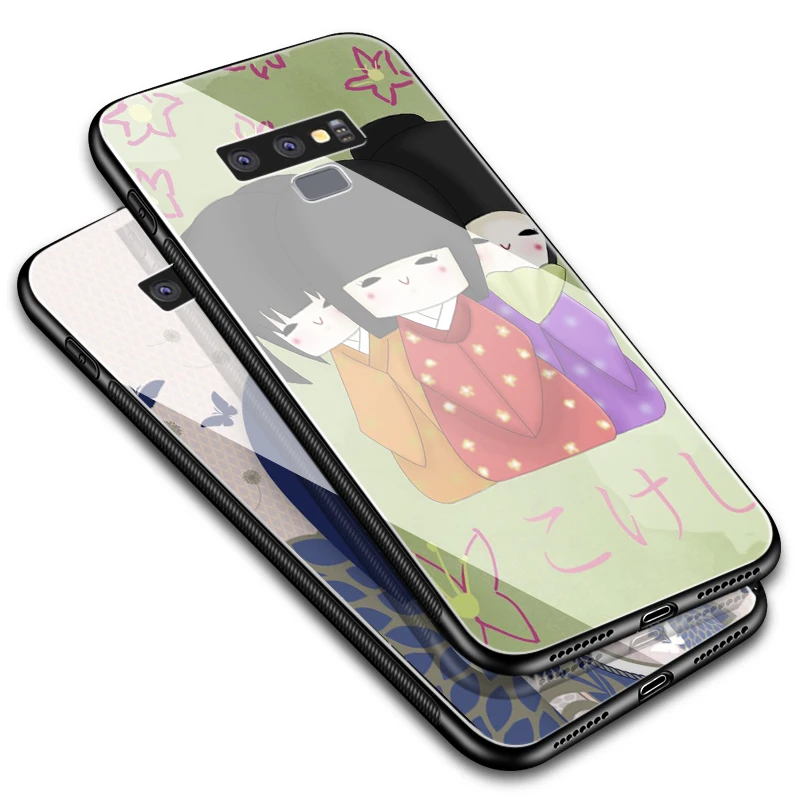 Lavaza kawaii японская кукла Kokeshi стеклянный ТПУ чехол для Samsung Note 8 9 S7 S8 S9 S10 A10 A20 A30 A40 A50 A60