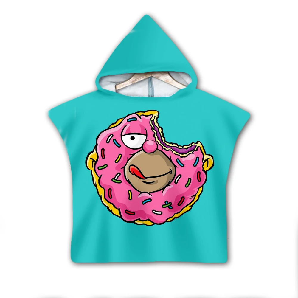 Dessert donut Milk Hooded baby Boys and Girls Towel Wearable Bath Towel For Kids Travel 3D print Beach Towels style-6
Dessert donut Milk Hooded baby Boys and Girls Towel Wearable Bath Towel For Kids Travel 3D print Beach Towels style-6