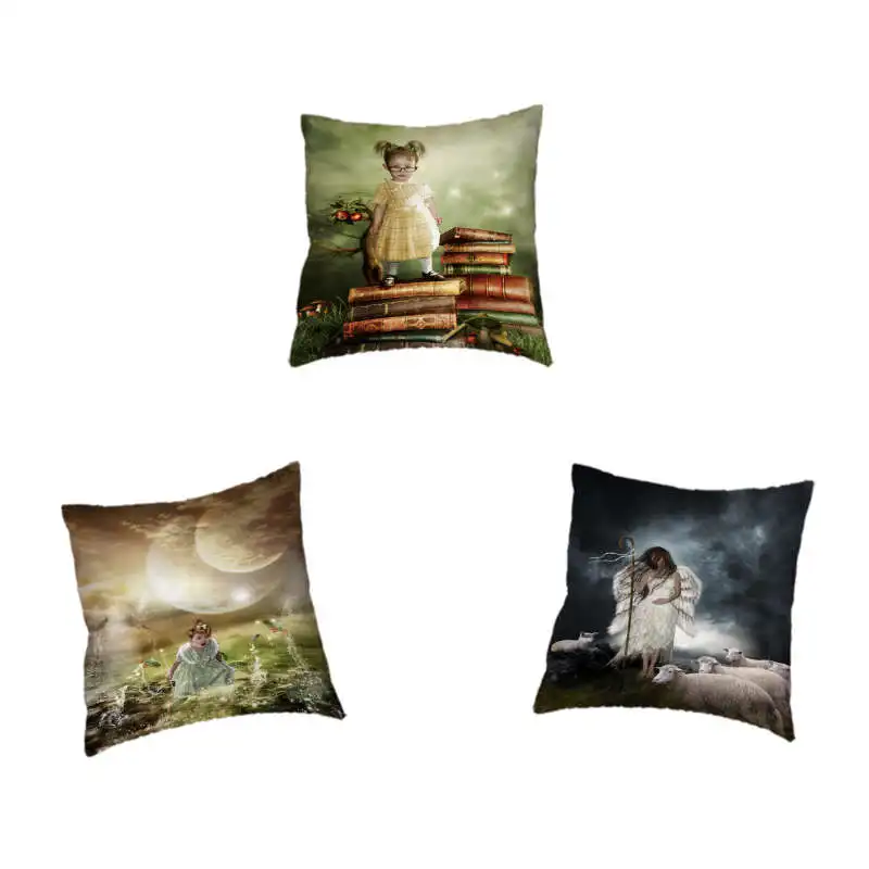 Western European Style Oil Painting Pattern Cushion Cover Baby Mermaid Animal And Plants Book Pirate Family Decoration Custom Pi
Western European Style Oil Painting Pattern Cushion Cover Baby Mermaid Animal And Plants Book Pirate Family Decoration Custom Pi