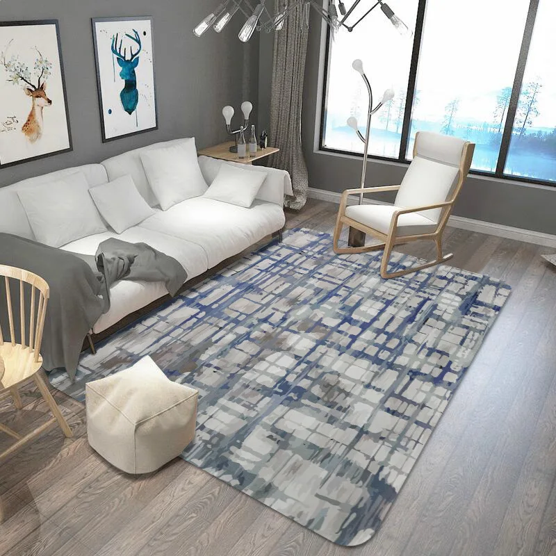 European retro style Gray staggered grain carpet Living room bedroom bedside mat non-slip velvet printed 150x200cm rug customize
European retro style Gray staggered grain carpet Living room bedroom bedside mat non-slip velvet printed 150x200cm rug customize