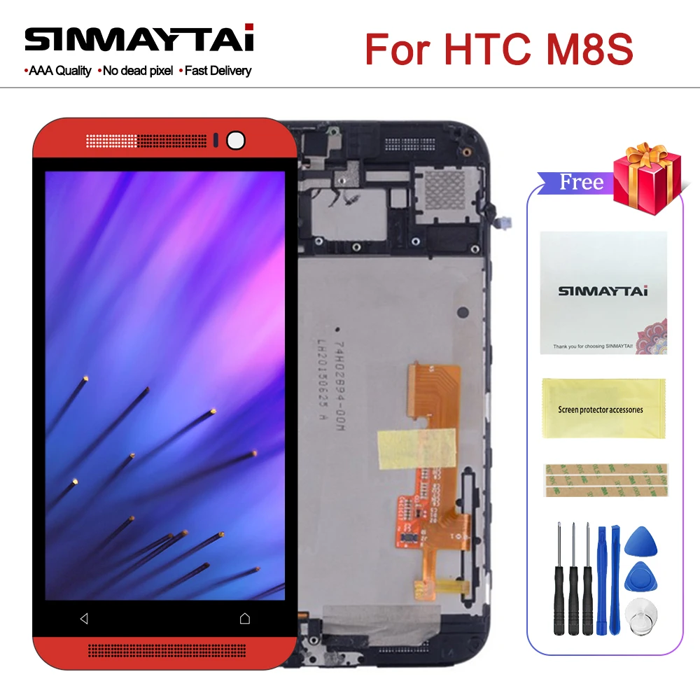 ЖК-дисплей 100% дюйма 1920x1080 Для HTC One M8s, сенсорный экран с рамкой для HTC M8S, дигитайзер в сборе, запасные части
ЖК-дисплей 100% дюйма 1920x1080 Для HTC One M8s, сенсорный экран с рамкой для HTC M8S, дигитайзер в сборе, запасные части