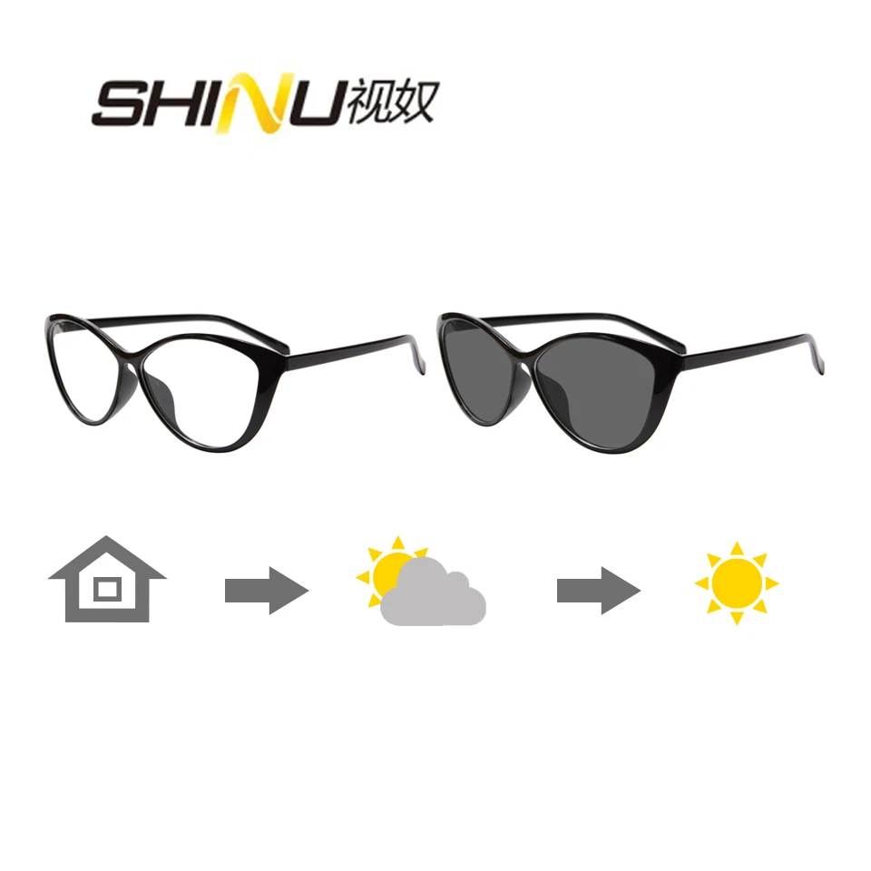 Photochromic Reading Eyewear Women Cat Eye Hyperopia Glasses Anti Blue Ray TR90 Presbyopia Eyeglasses Change Grey Lenses Reader
Photochromic Reading Eyewear Women Cat Eye Hyperopia Glasses Anti Blue Ray TR90 Presbyopia Eyeglasses Change Grey Lenses Reader