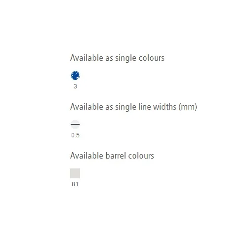 elance Ballpoint pen No. 421 35; Refillable retractable ballpoint pen; Metal tip and push-button clip; Blue ink
elance Ballpoint pen No. 421 35; Refillable retractable ballpoint pen; Metal tip and push-button clip; Blue ink