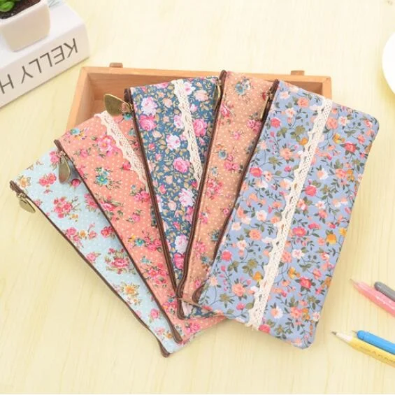 1pcs/lot Flat Zipper Floral Lace Pencil Case School Supply Promotional School Supplies Stationery Five Selections
1pcs/lot Flat Zipper Floral Lace Pencil Case School Supply Promotional School Supplies Stationery Five Selections