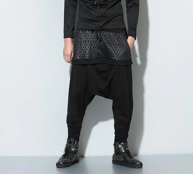 M-XL HOT / Spring /Autumn Male New Fashion Leisure Loose Big Yards Harlan Splicing Baggy Pants
M-XL HOT / Spring /Autumn Male New Fashion Leisure Loose Big Yards Harlan Splicing Baggy Pants