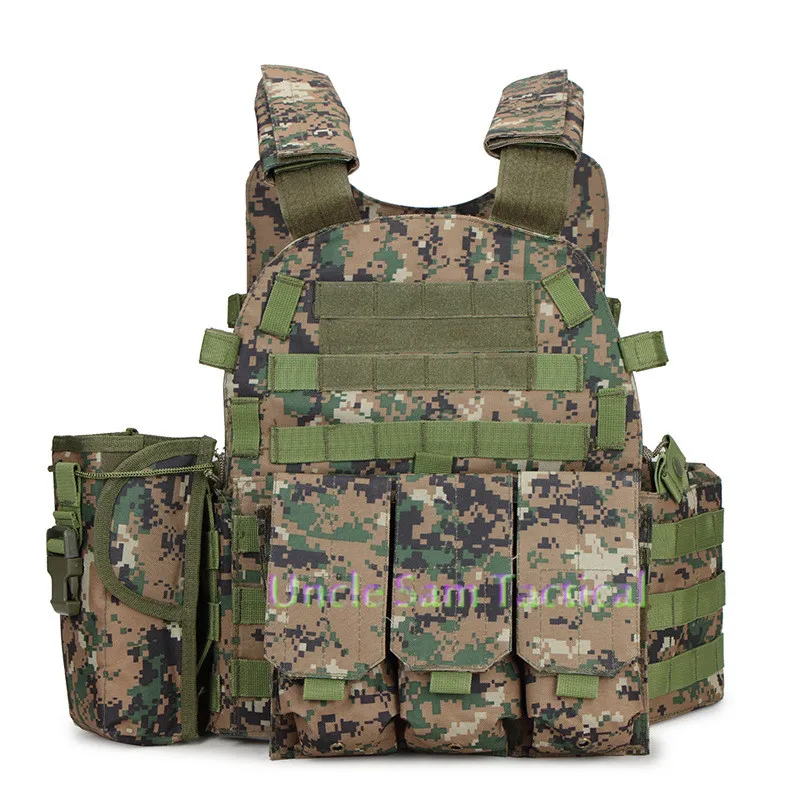 Airsoft Military 1000D Molle vest US Navy Seals Tactical Molle Vest Outdoor Combat Hunting Nylon Vest w/ Pouches
Airsoft Military 1000D Molle vest US Navy Seals Tactical Molle Vest Outdoor Combat Hunting Nylon Vest w/ Pouches