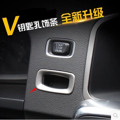 car-styling Stainless Steel Ignition Key Hole Decoration Ring Cover interior Trims case For Volvo S60 S60L V60
car-styling Stainless Steel Ignition Key Hole Decoration Ring Cover interior Trims case For Volvo S60 S60L V60