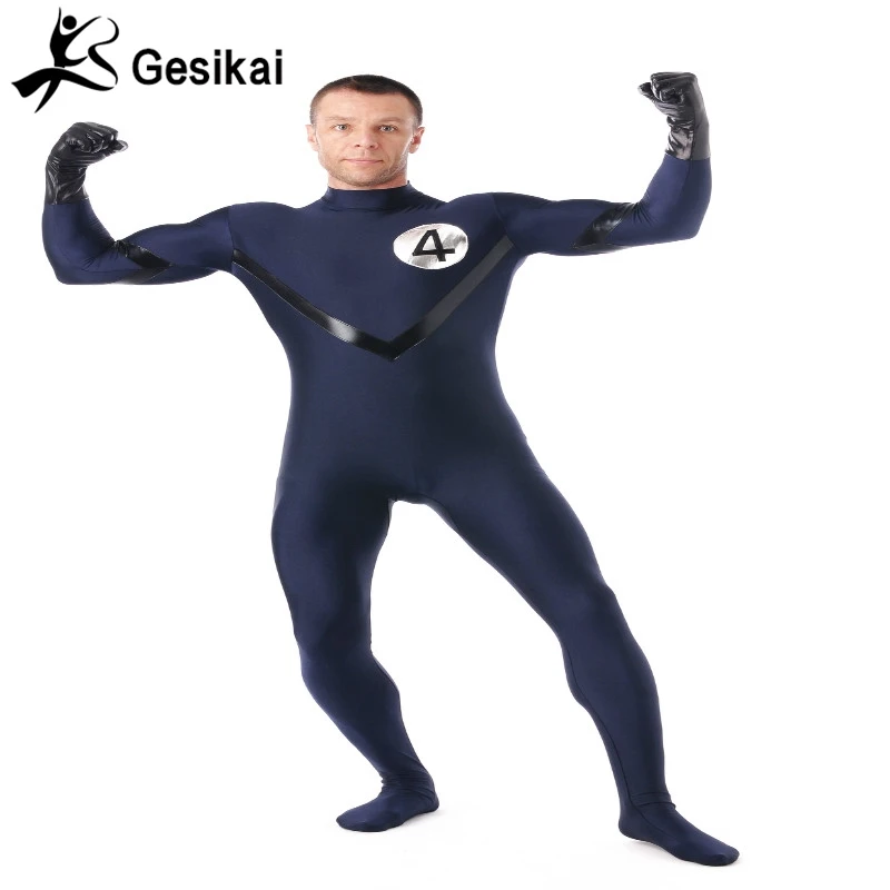 24 Hrs Shipping Out Fantastic Four Superhero Jumpsuits Stretch Lycra Zentai Bodysuit Mens Superhero Costumes for Halloween Party
24 Hrs Shipping Out Fantastic Four Superhero Jumpsuits Stretch Lycra Zentai Bodysuit Mens Superhero Costumes for Halloween Party
