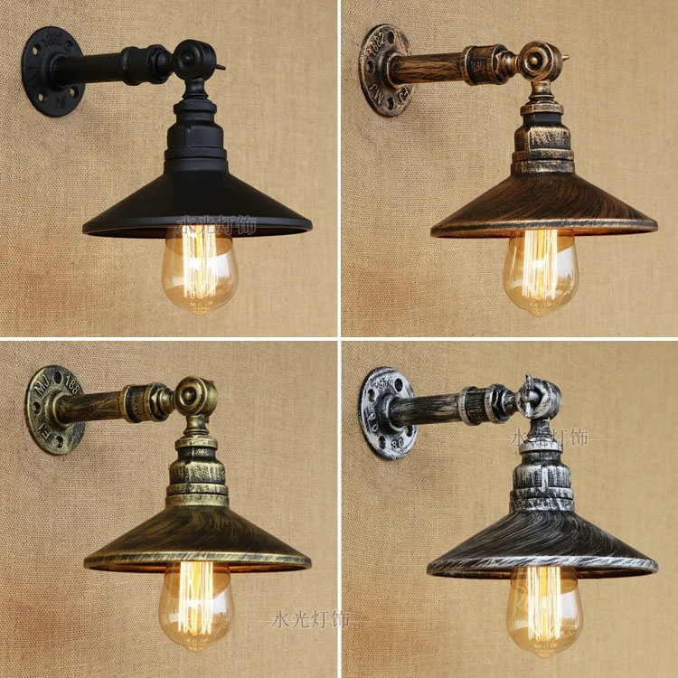 Steam punk Loft Industrial iron rust Water pipe retro wall lamps Vintage E27 LED sconce wall lights for living room bedroom bar
Steam punk Loft Industrial iron rust Water pipe retro wall lamps Vintage E27 LED sconce wall lights for living room bedroom bar