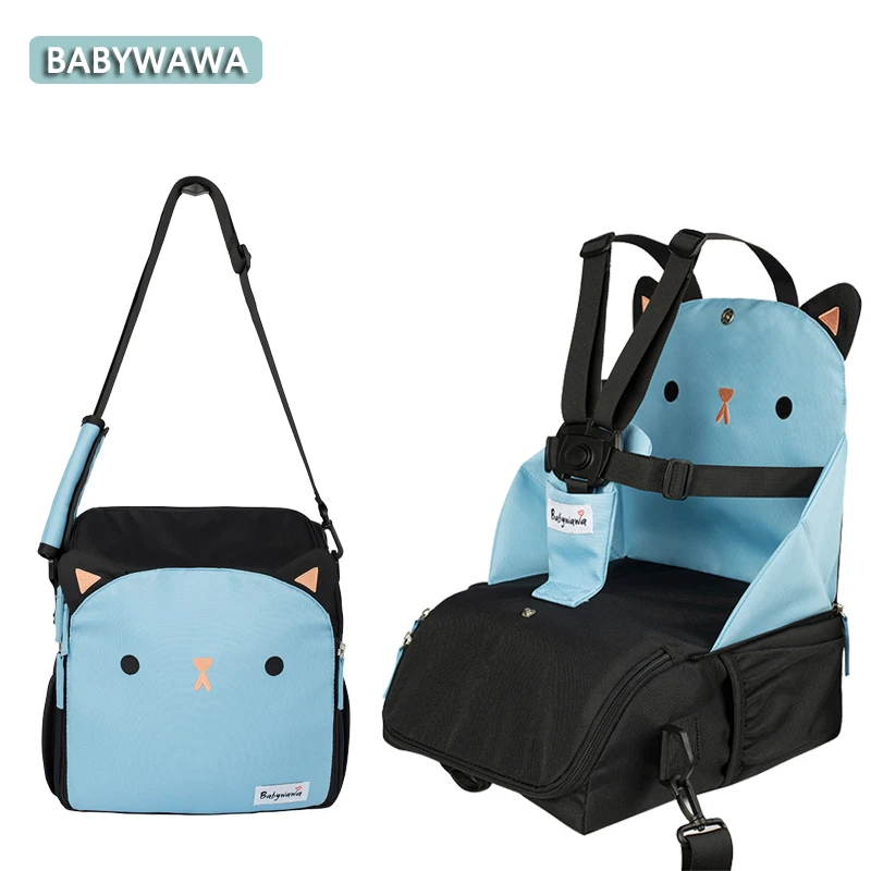 Babywawa полиэстер портативный Booster сиденье кормления высокий стул с пеленки мешок