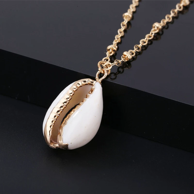 New Trendy Women Natural Shell-Wrapped Conch Pendant Necklace Gold Link Chain for Women Girls Gifts Fashion Accessories Jewelry
New Trendy Women Natural Shell-Wrapped Conch Pendant Necklace Gold Link Chain for Women Girls Gifts Fashion Accessories Jewelry