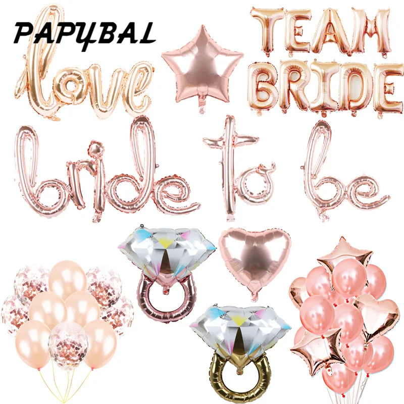 PAPYBAL Rose Gold Bride To Be Script Balloons Wedding Bridal Shower Just Married Foil Balloons Hen Bachelorette Party Decoration
PAPYBAL Rose Gold Bride To Be Script Balloons Wedding Bridal Shower Just Married Foil Balloons Hen Bachelorette Party Decoration