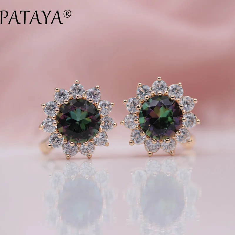 Женские серьги Подсолнухи розовое золото 585 пробы|drop earrings|earrings dropsgold jewelry |