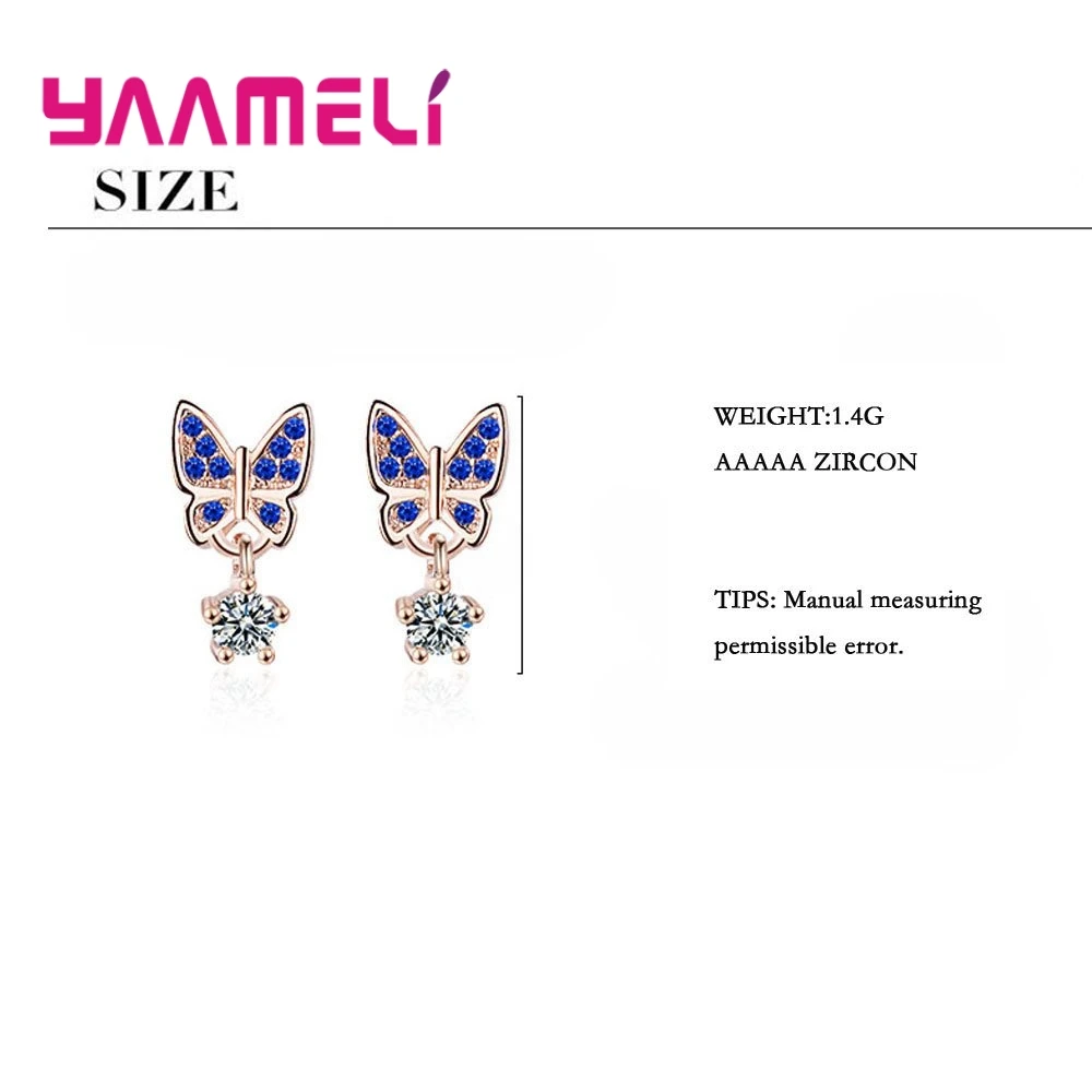 New Arrival Lovly Butterfly Earrings for Women Cute Silver Drop Earrings Jewelry Animal bijoux For Her Best Gift
New Arrival Lovly Butterfly Earrings for Women Cute Silver Drop Earrings Jewelry Animal bijoux For Her Best Gift