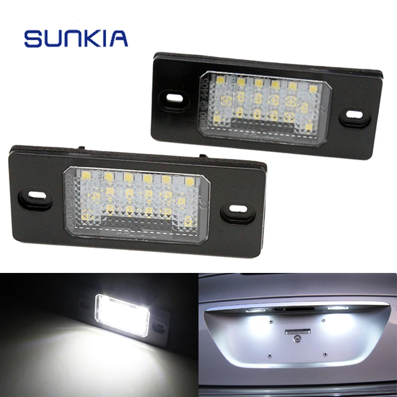 2Pcs/Set SUNKIA Canbus Error Free White 18SMD LED Number License Plate Lights For VW Touareg Tiguan Golf 5 Passat B5
2Pcs/Set SUNKIA Canbus Error Free White 18SMD LED Number License Plate Lights For VW Touareg Tiguan Golf 5 Passat B5