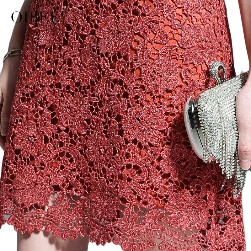 OIBEE2019 Women's New Summer Openwork Embroidered Lace Dress Slim Thin Dress Dress A-line 
OIBEE2019 Women's New Summer Openwork Embroidered Lace Dress Slim Thin Dress Dress A-line