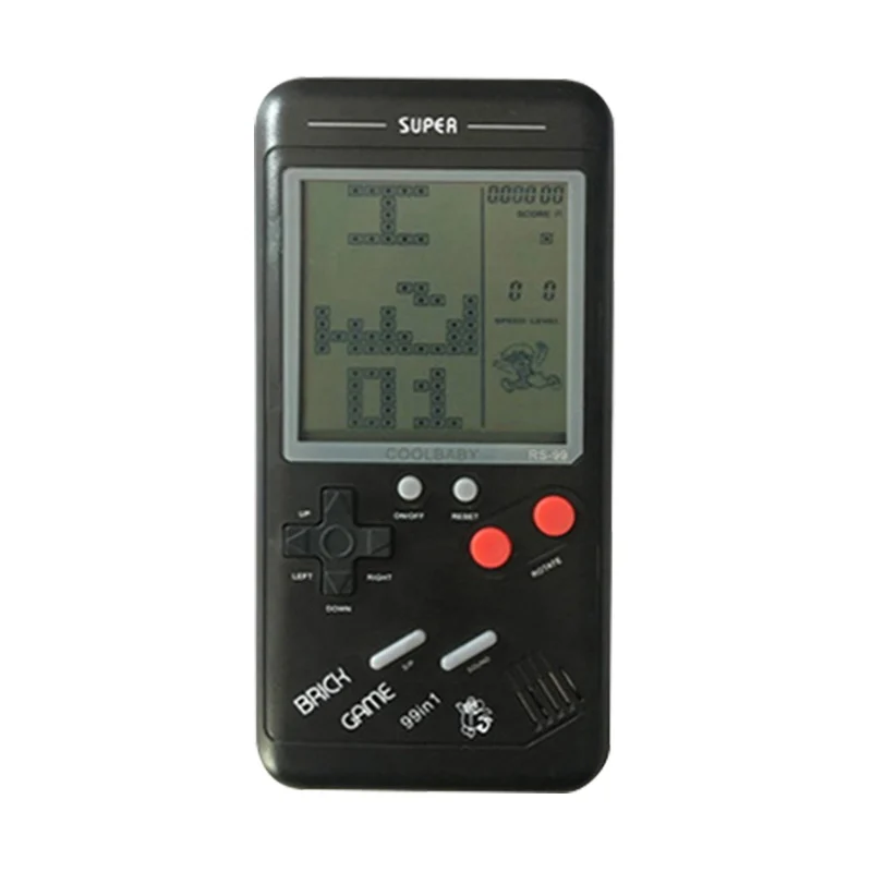 Retro Classic Childhood Tetris Handheld Game Players LCD Electronic Games Toys Game Console Riddle Educational Toys
Retro Classic Childhood Tetris Handheld Game Players LCD Electronic Games Toys Game Console Riddle Educational Toys
