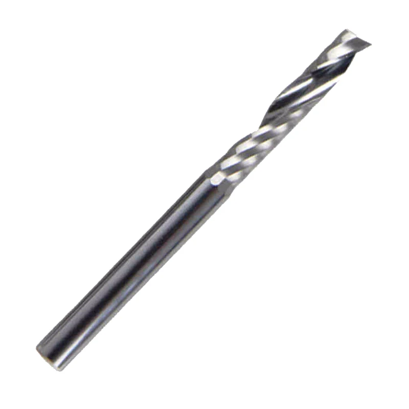 

10pcs 3.175mm SHK Carbide CNC Router Bits one Flutes Spiral End Mills Single Flute Milling Cutter Spiral PVC Cutter