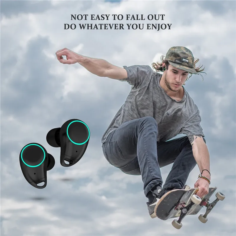 TWS Bluetooth Wireless headphones HIFI Stereo Sound Sport Headset with Mic For IPhone Samsung Galaxy S9
TWS Bluetooth Wireless headphones HIFI Stereo Sound Sport Headset with Mic For IPhone Samsung Galaxy S9
