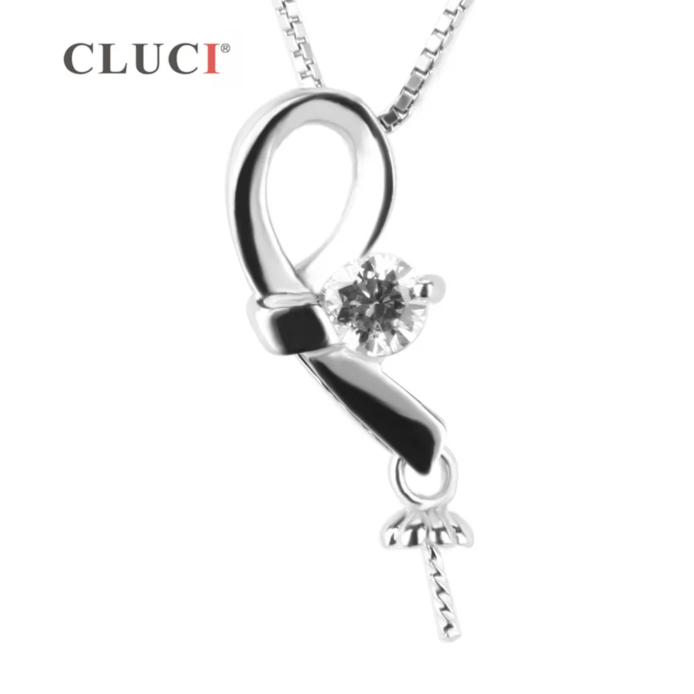 CLUCI Real Silver 925 Small Pearl Pendant Mounting for Women Necklace Sterling Silver Zircon Pendant Jewelry
CLUCI Real Silver 925 Small Pearl Pendant Mounting for Women Necklace Sterling Silver Zircon Pendant Jewelry