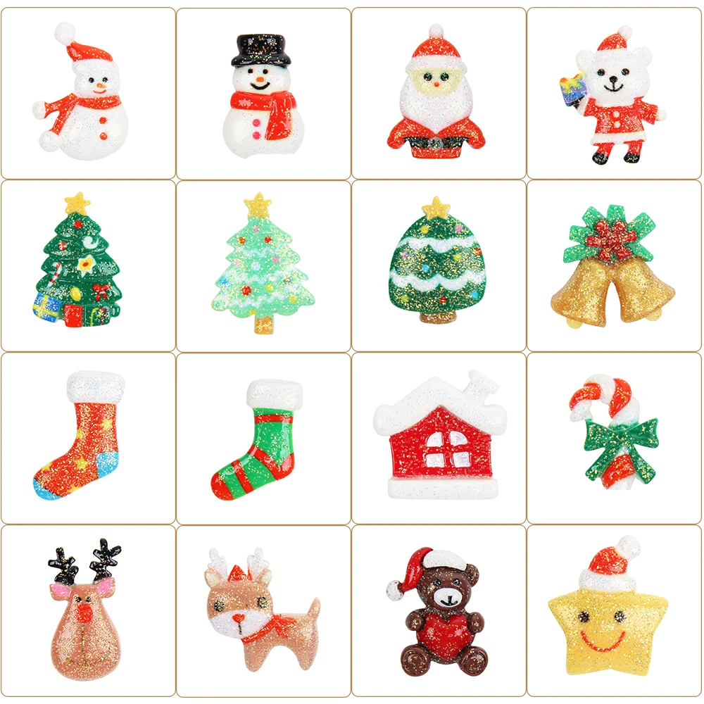 IBOWS New Glitter Colorful Christmas combination Flat Back Cabochon stone Miniature Christmas ornament DIY scrapbook figurines
IBOWS New Glitter Colorful Christmas combination Flat Back Cabochon stone Miniature Christmas ornament DIY scrapbook figurines