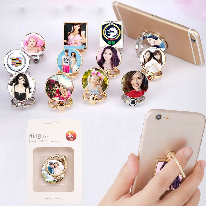 blank ring button for sublimation women men thermal transfer printing DIY personalized customized supplies wholesale | Украшения и