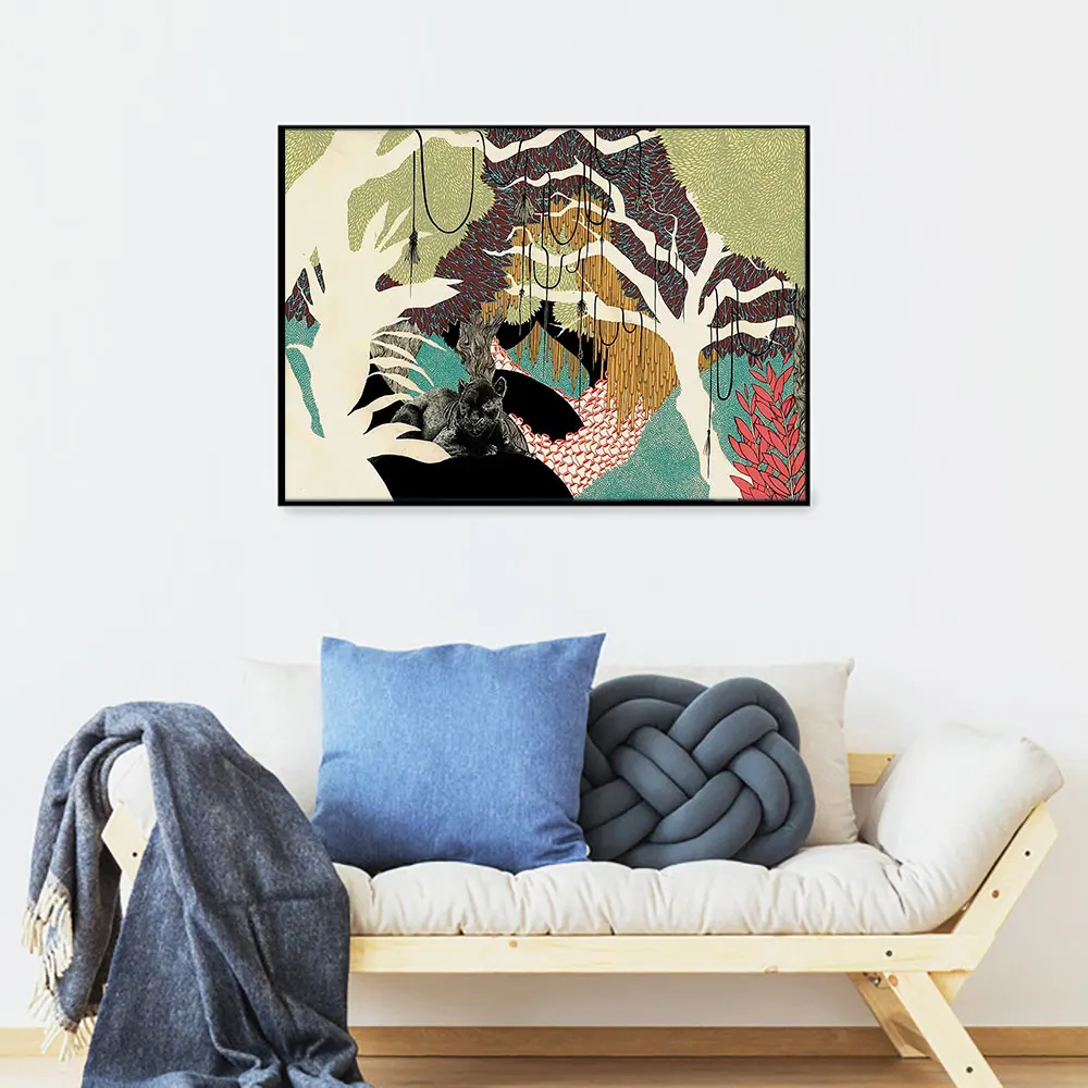 Panther Poster Nordic Forest Canvas Wall Art Print Abstract Colorful Animal Painting Decorative Picture Home Decoration Unframed
Panther Poster Nordic Forest Canvas Wall Art Print Abstract Colorful Animal Painting Decorative Picture Home Decoration Unframed