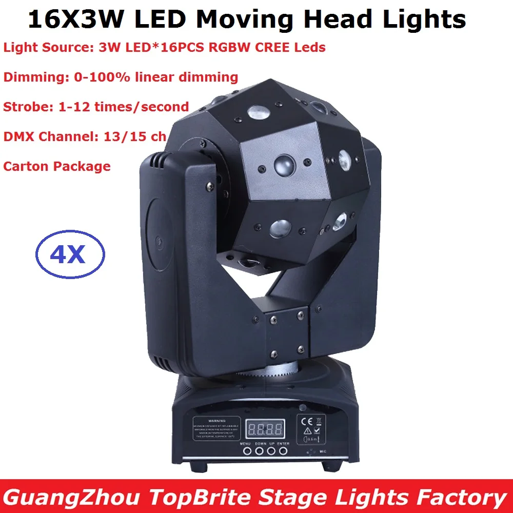 Best Price 16X3W RGBW 4IN1 LED Stage Lights Moving Head Beam Party Light DMX512 Led Dj Christmas Sound Active DMX Disco Light
Best Price 16X3W RGBW 4IN1 LED Stage Lights Moving Head Beam Party Light DMX512 Led Dj Christmas Sound Active DMX Disco Light